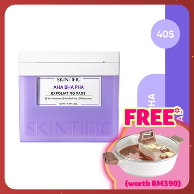 SKINTIFIC AHA BHA PHA Exfoliating Pads 130ml