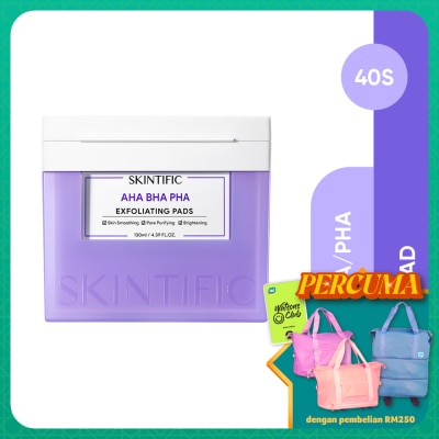 SKINTIFIC AHA BHA PHA Exfoliating Pads 130ml