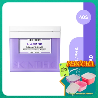 SKINTIFIC - AHA BHA PHA Exfoliating Pads 130ml