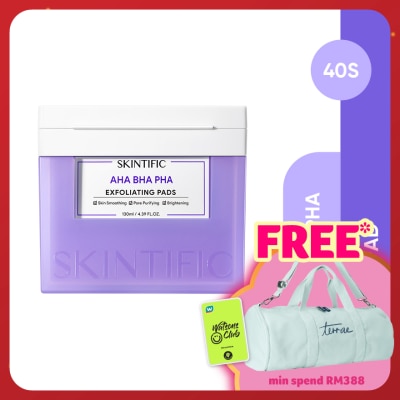 SKINTIFIC AHA BHA PHA Exfoliating Pads 130ml