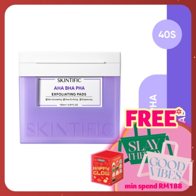 SKINTIFIC AHA BHA PHA Exfoliating Pads 130ml