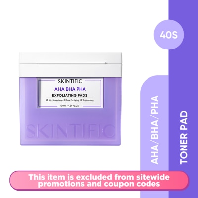 SKINTIFIC - AHA BHA PHA Exfoliating Pads 130ml