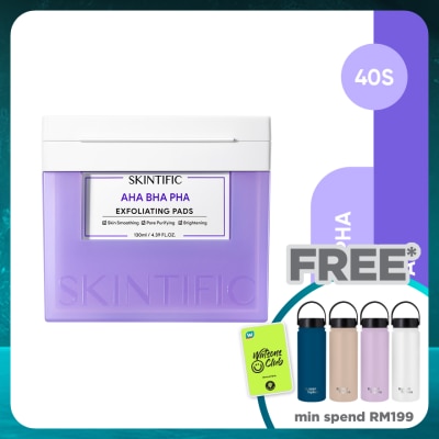 SKINTIFIC AHA BHA PHA Exfoliating Pads 130ml