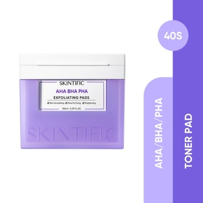 SKINTIFIC AHA BHA PHA Exfoliating Pads 130ml