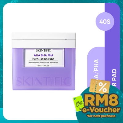 SKINTIFIC AHA BHA PHA Exfoliating Pads 130ml