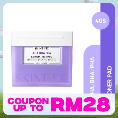 SKINTIFIC AHA BHA PHA Exfoliating Pads 130ml