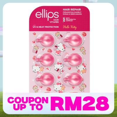 ELLIPS Hair Vitamin Sanrio Hello Kitty Pro-K Hair Repair 8's