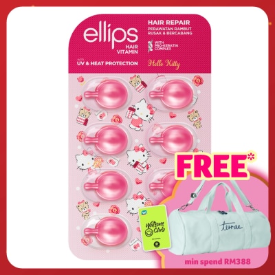 ELLIPS Hair Vitamin Sanrio Hello Kitty Pro-K Hair Repair 8's