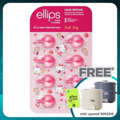 ELLIPS Hair Vitamin Sanrio Hello Kitty Pro-K Hair Repair 8's