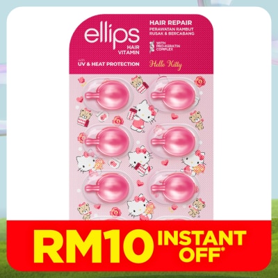 ELLIPS Hair Vitamin Sanrio Hello Kitty Pro-K Hair Repair 8's