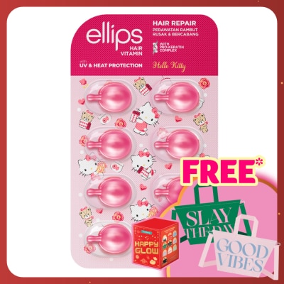 ELLIPS Hair Vitamin Sanrio Hello Kitty Pro-K Hair Repair 8's