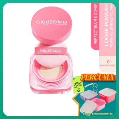 GLAD2GLOW - Perfect Blur & Cover Loose Powder 01 Marshmallow