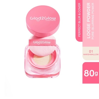 GLAD2GLOW Perfect Blur & Cover Loose Powder 01 Marshmallow
