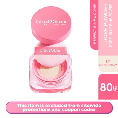GLAD2GLOW - Perfect Blur & Cover Loose Powder 01 Marshmallow