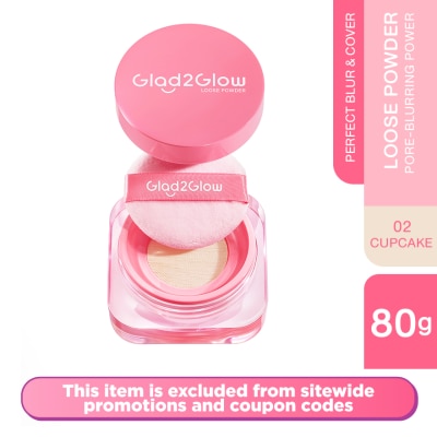 GLAD2GLOW - Perfect Blur & Cover Loose Powder 02 Cupcake