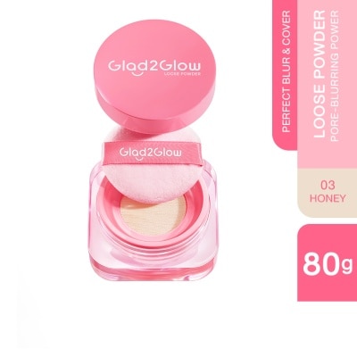 GLAD2GLOW Perfect Blur & Cover Loose Powder 03 Honey