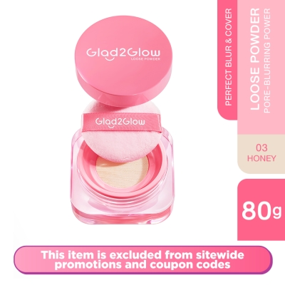GLAD2GLOW Perfect Blur & Cover Loose Powder 03 Honey image