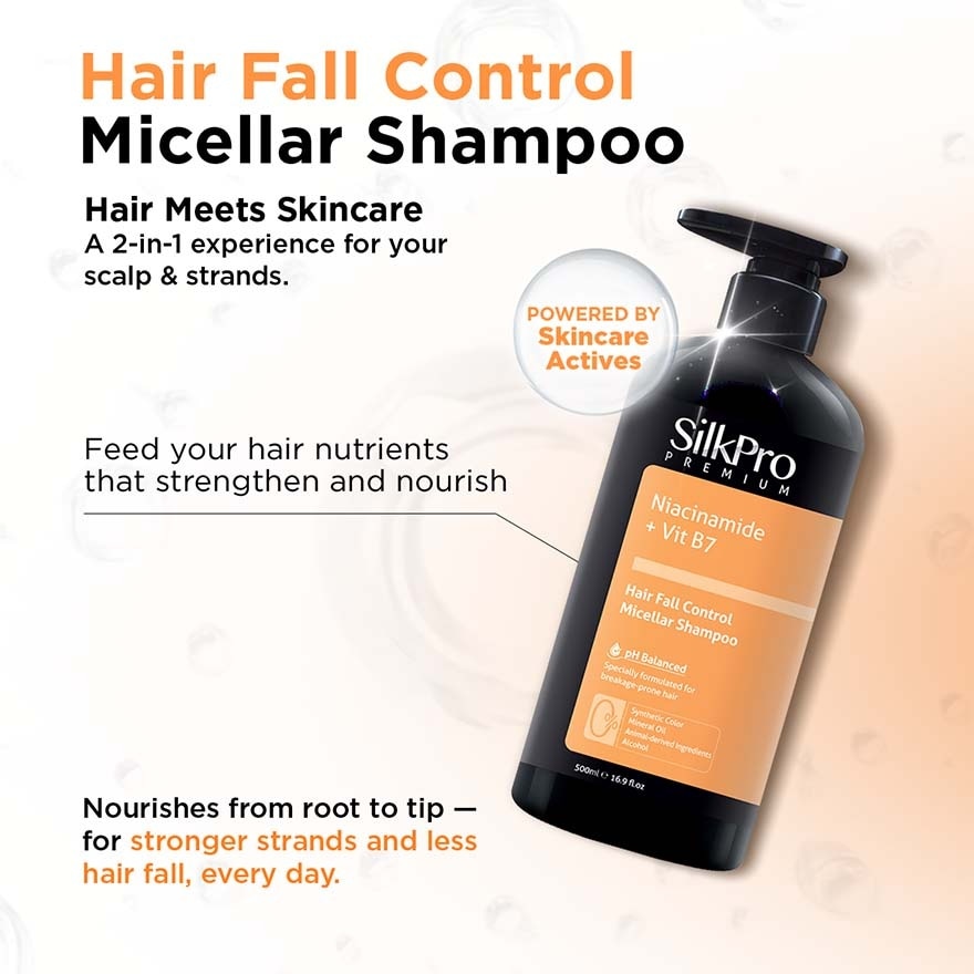 Premium Hair Fall Control Micellar Shampoo 500ml