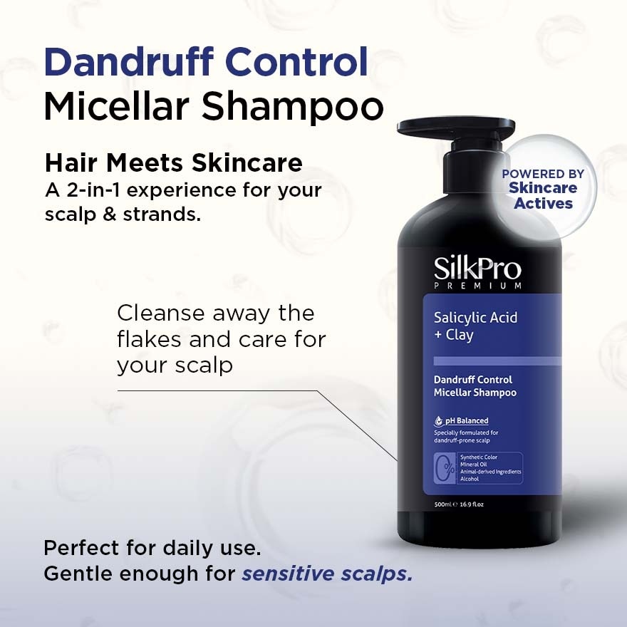 Premium Dandruff Control Micellar Shampoo 500ml