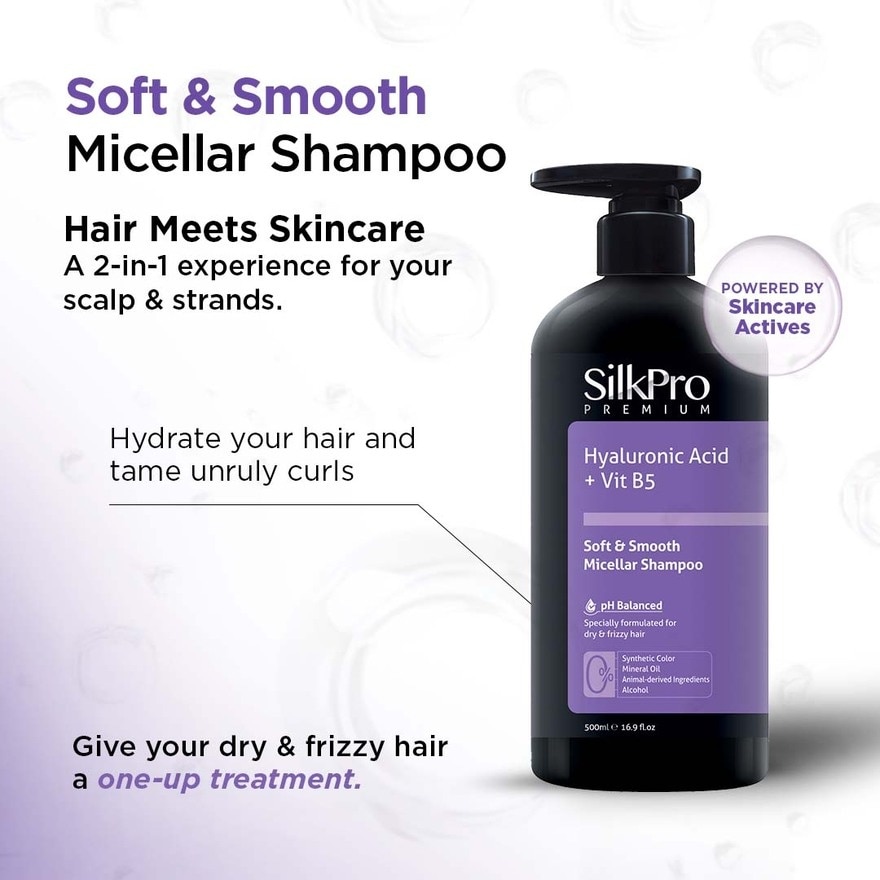 Premium Soft & Smooth Micellar Shampoo 500ml