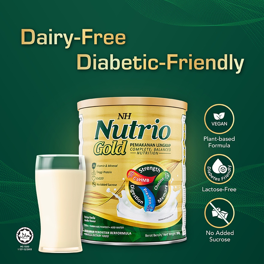 Nutrio Gold Complete Balanced Nutrition Drink 800g