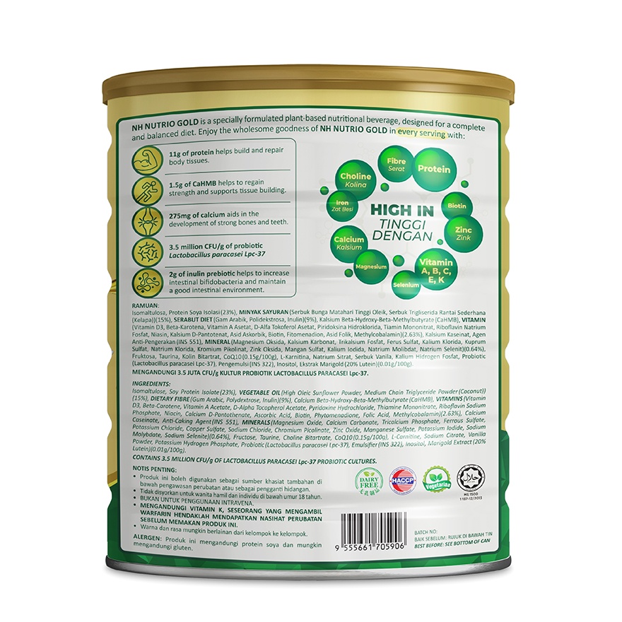 Nutrio Gold Complete Balanced Nutrition Drink 800g