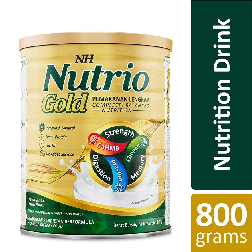 Nutrio Gold Complete Balanced Nutrition Drink 800g
