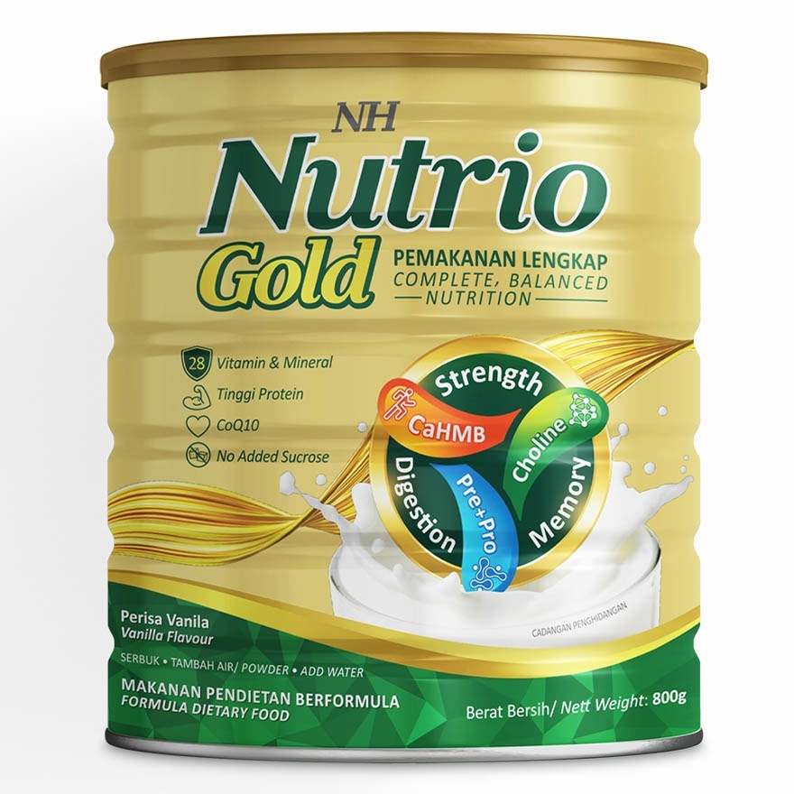 Nutrio Gold Complete Balanced Nutrition Drink 800g