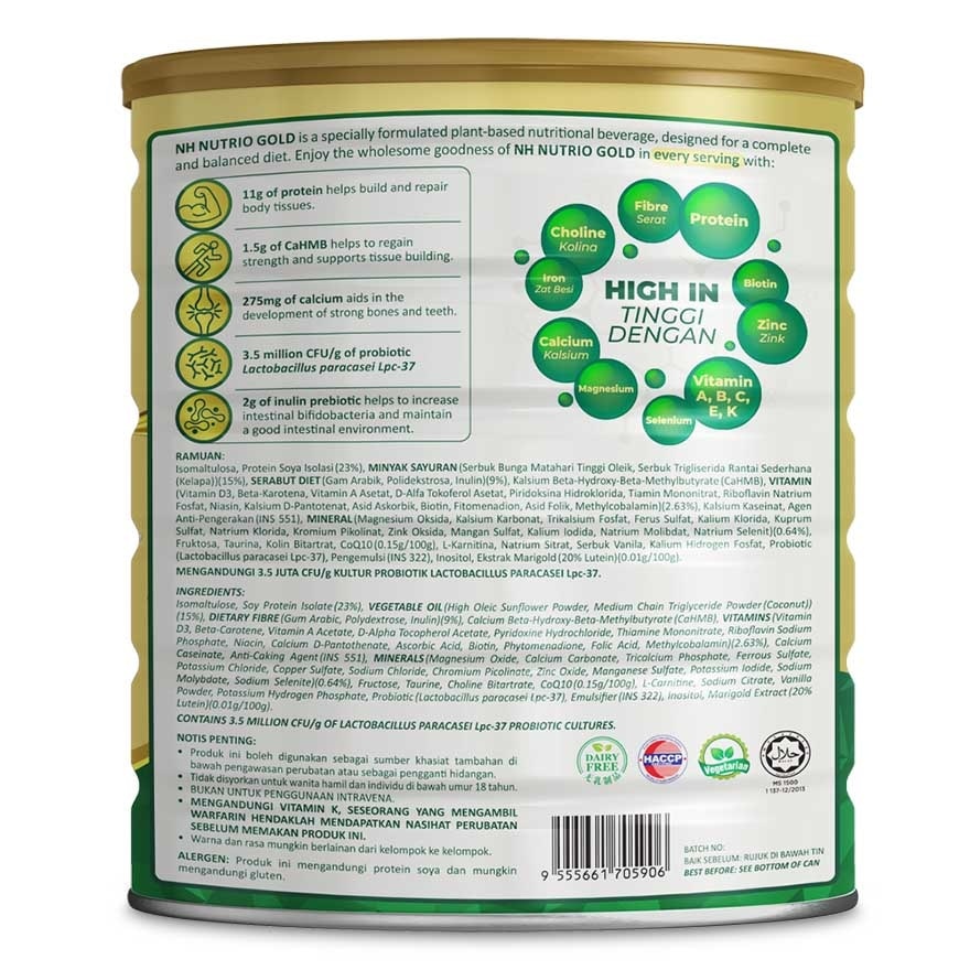 Nutrio Gold Complete Balanced Nutrition Drink 800g