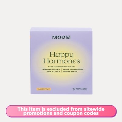MOOM Happy Hormones Myo and D Chiro Inositol Blend Passionfruit Powder 30s image