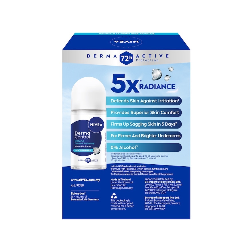 Deodorant Derma Control Defend Roll On 50mlx2