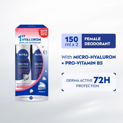 NIVEA - Deodorant Derma Control Bright Repair Spray 150mlx2