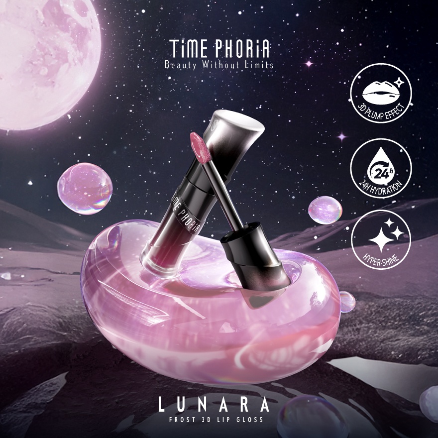 Lunara Frost 3d Lip Gloss 013 Skylight