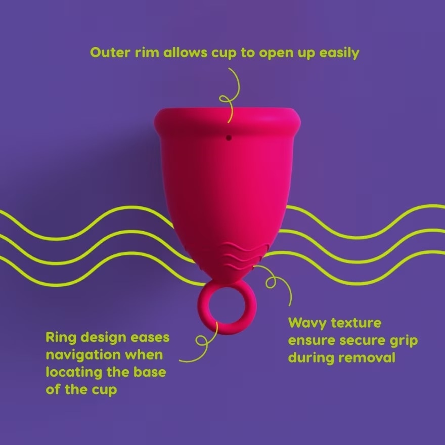 Pink Menstrual Cup Size L