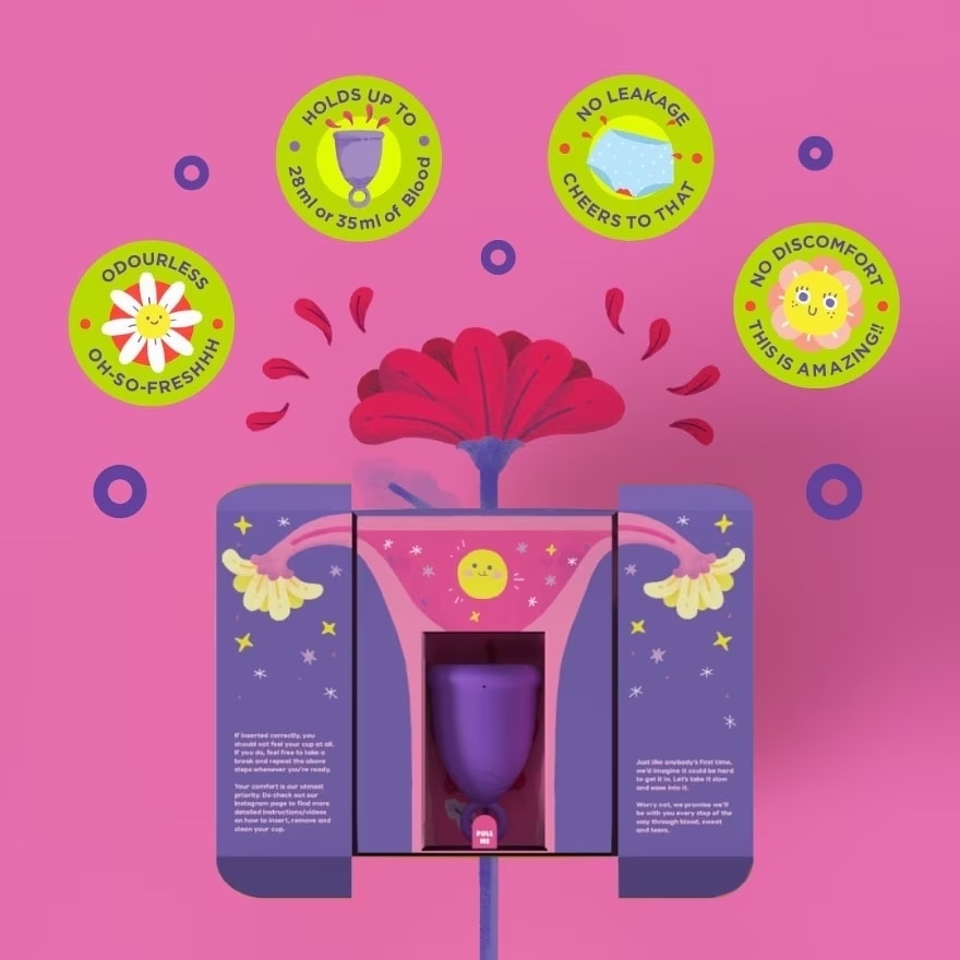 Pink Menstrual Cup Size L