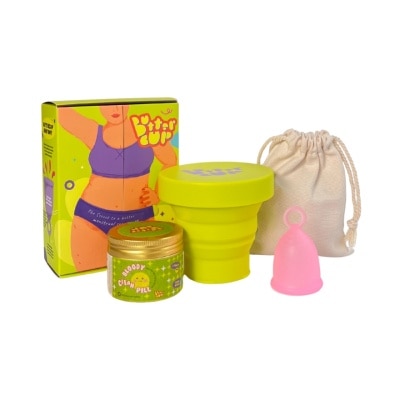 BUTTERCUP CLUB Pink Menstrual Cup Set Size S