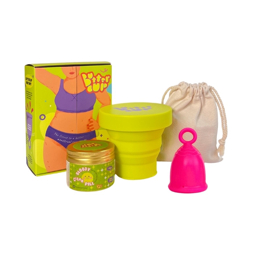 Pink Menstrual Cup Set Size L