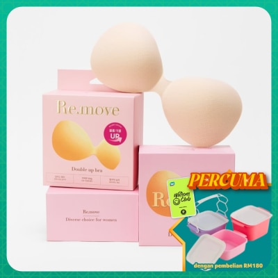 RE'MOVE - Double Up Bra 1 Set Enhanced Volume and Seamless Comfort M-Size 2s