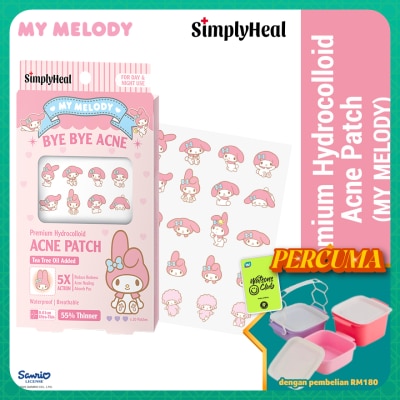 SIMPLYHEAL - My Melody Day & Night Premium Hydrocolloid Acne Patch 20s