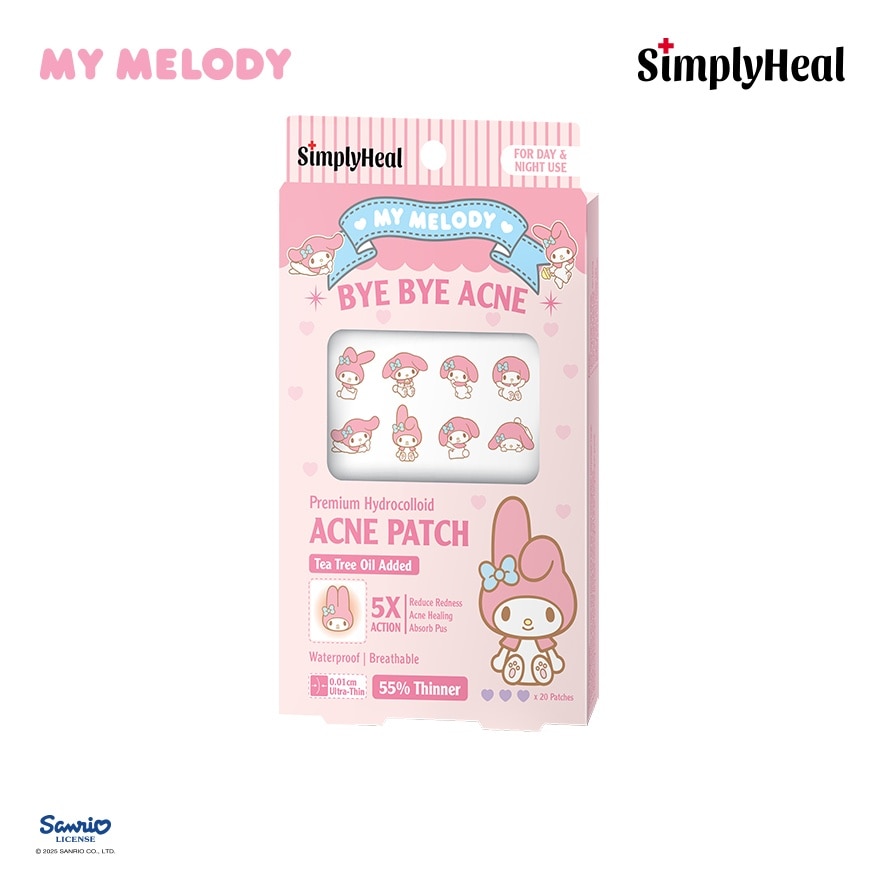 My Melody Day & Night Premium Hydrocolloid Acne Patch 20s