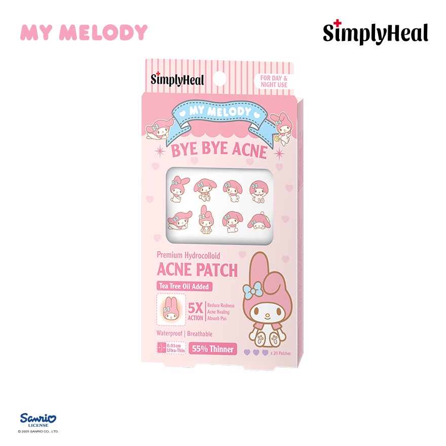 My Melody Day & Night Premium Hydrocolloid Acne Patch 20s image