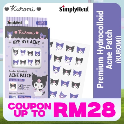 SIMPLYHEAL Kuromi Day & Night Premium Hydrocolloid Acne Patch 20s