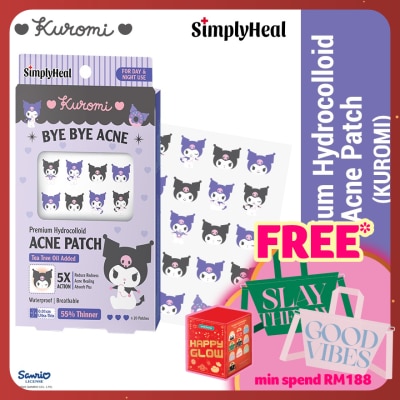 SIMPLYHEAL Kuromi Day & Night Premium Hydrocolloid Acne Patch 20s