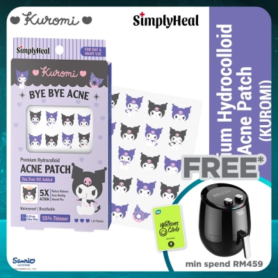 SIMPLYHEAL Kuromi Day & Night Premium Hydrocolloid Acne Patch 20s