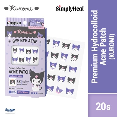 SIMPLYHEAL Kuromi Day & Night Premium Hydrocolloid Acne Patch 20s