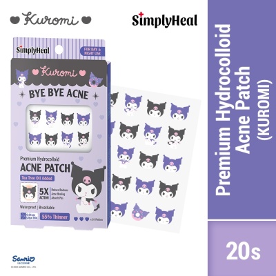 SIMPLYHEAL - Kuromi Day & Night Premium Hydrocolloid Acne Patch 20s image