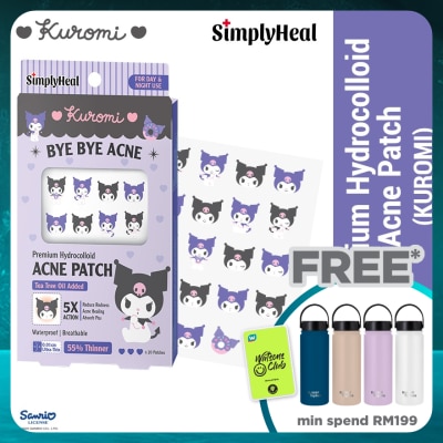SIMPLYHEAL Kuromi Day & Night Premium Hydrocolloid Acne Patch 20s