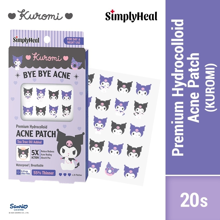 Kuromi Day & Night Premium Hydrocolloid Acne Patch 20s