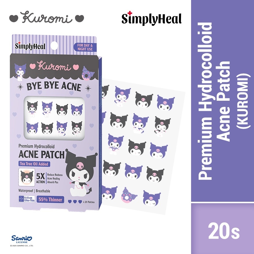 Kuromi Day & Night Premium Hydrocolloid Acne Patch 20s image