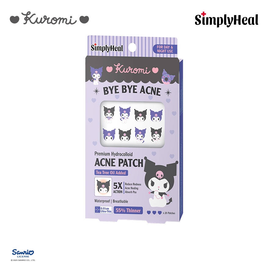Kuromi Day & Night Premium Hydrocolloid Acne Patch 20s image